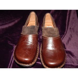 New w Tags Size 5.5 Women's Workshoe Josef Seibel Brown Leather Slip on Clogs